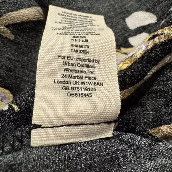 NWT Free People Tunic Top Bella Babydoll Floral Boho Whimsigoth Cottage Black XS - Picture 6 of 11